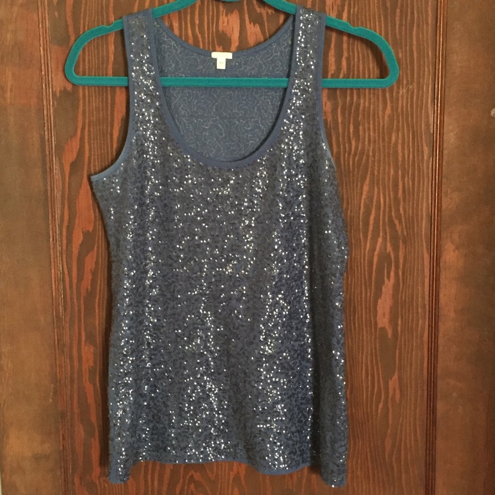 J. Crew Sequin Sleeveless Top